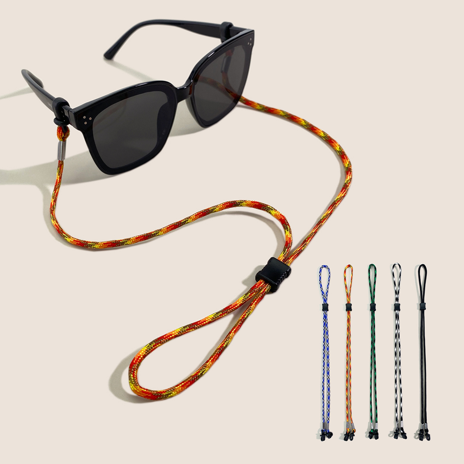 Sunglass Retainer Cord - Cross-border Mountaineering Multi-core Colorful Anti-slip Adjustable