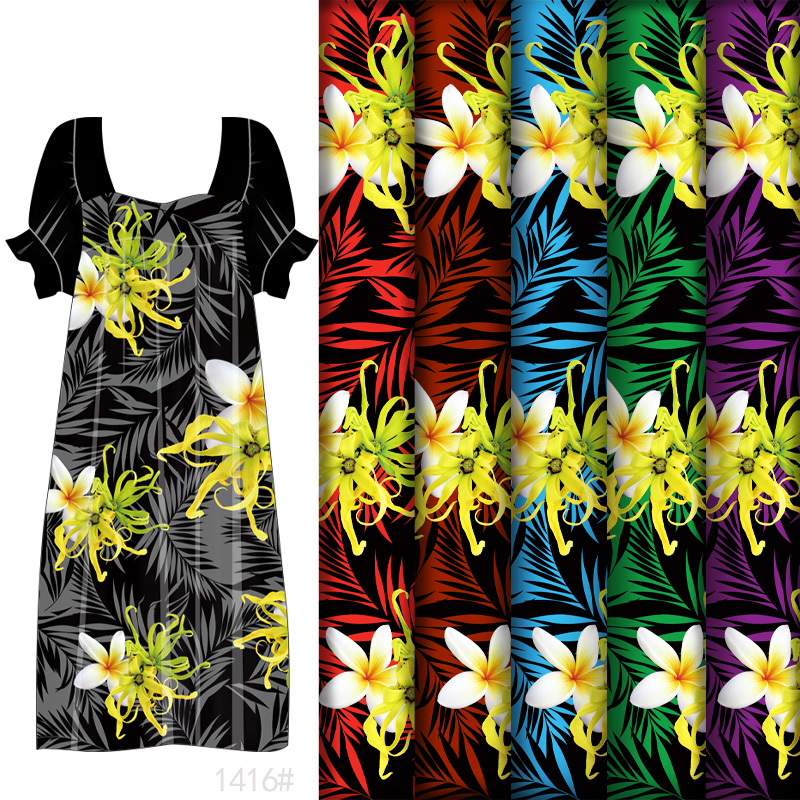 Resort Shirt Floral - Frangipani & Ylang Ylang Floral Print