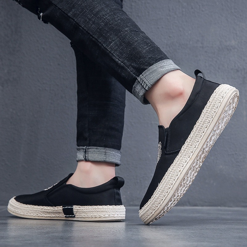 black Breathable shoes for man – обзор и цена Espadrille Slip On