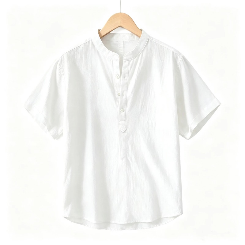 Summer Mens Short Sleeve Shirt – обзор и цена Linen Shirt Breathable