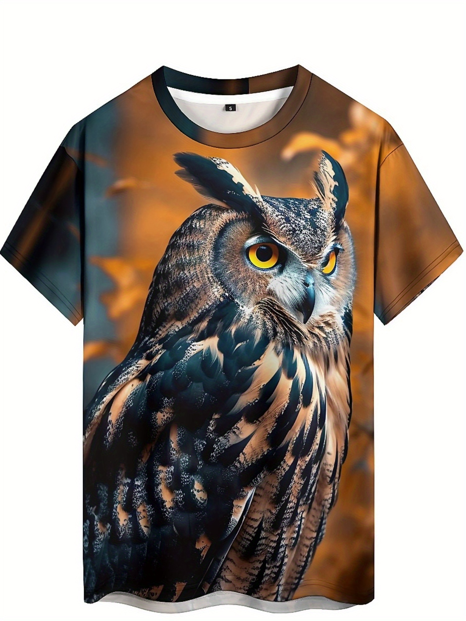 Men's & Women's 3D Print Owl G – обзор и цена Tee Graphic Print