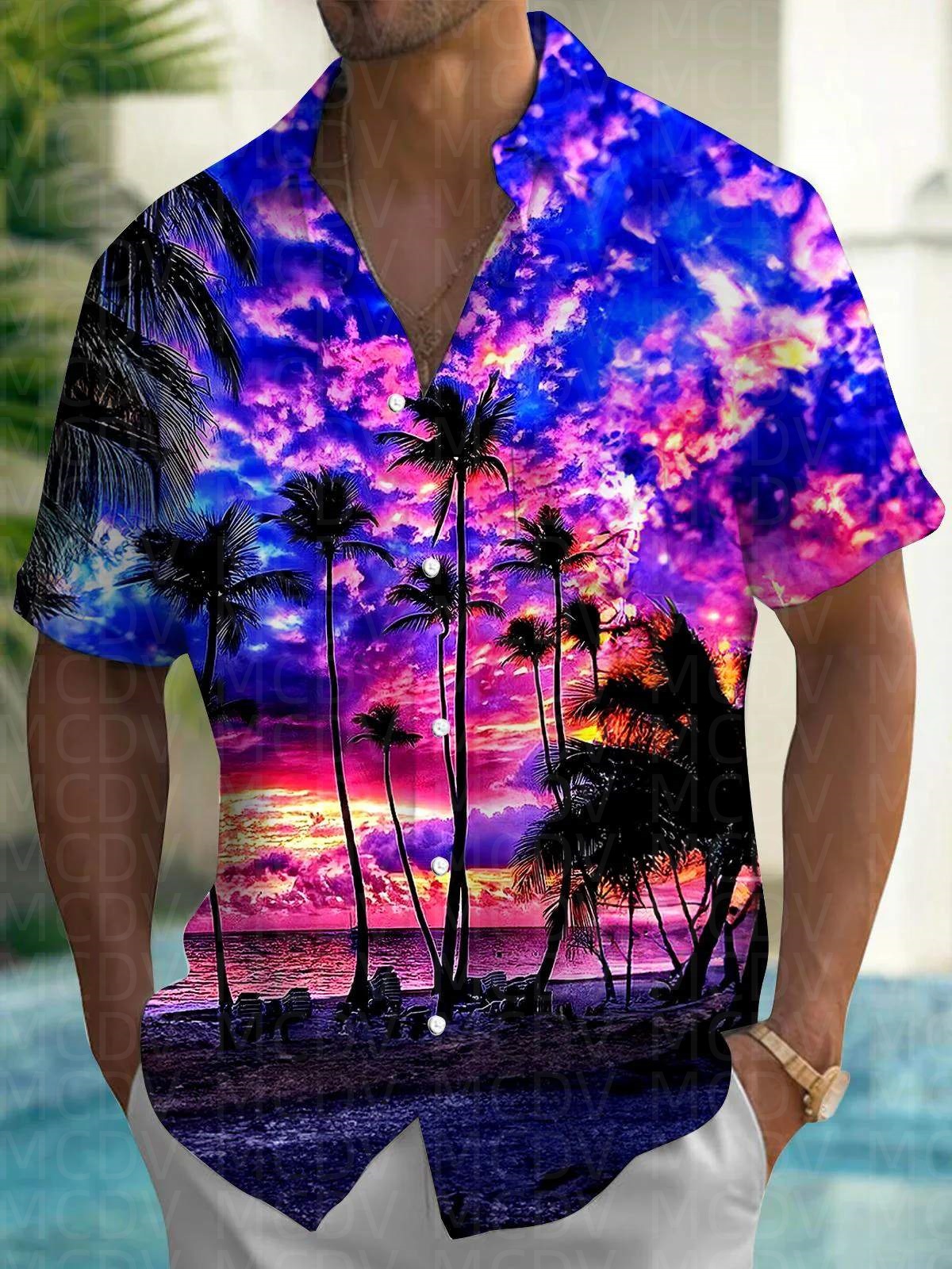 Cute Pattern Men's Hawaiian Sh – обзор и цена Shirt Camp Collar