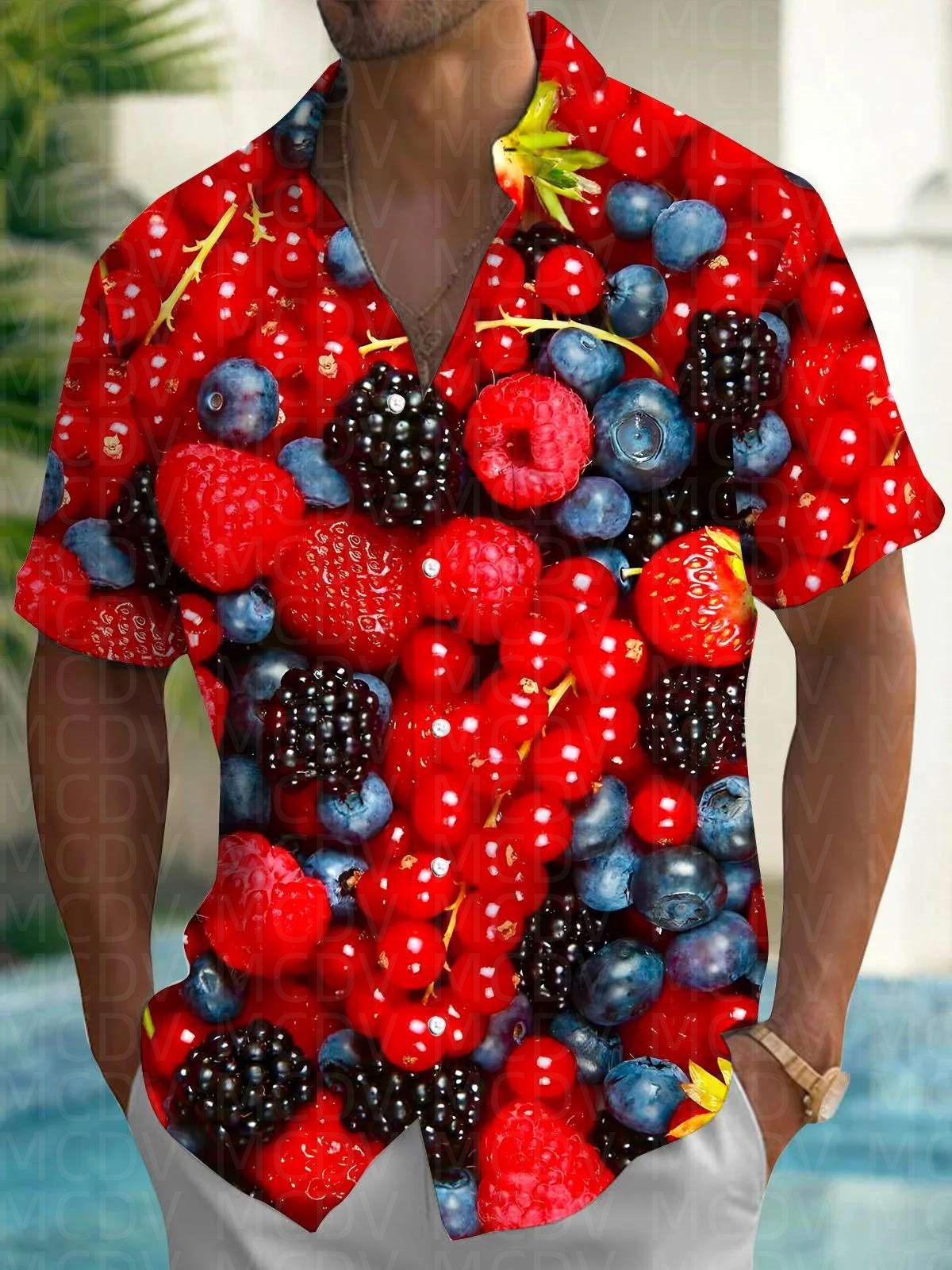 Cute Pattern Men's Hawaiian Sh – обзор и цена Shirt Camp Collar