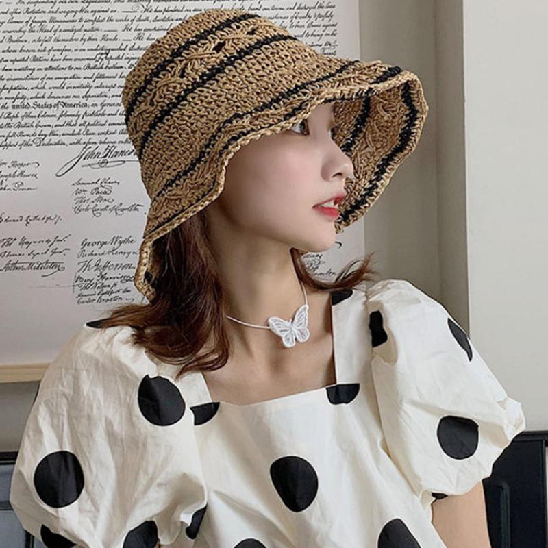 Women’s Foldable Striped Geome – обзор и цена Bucket Hat Straw