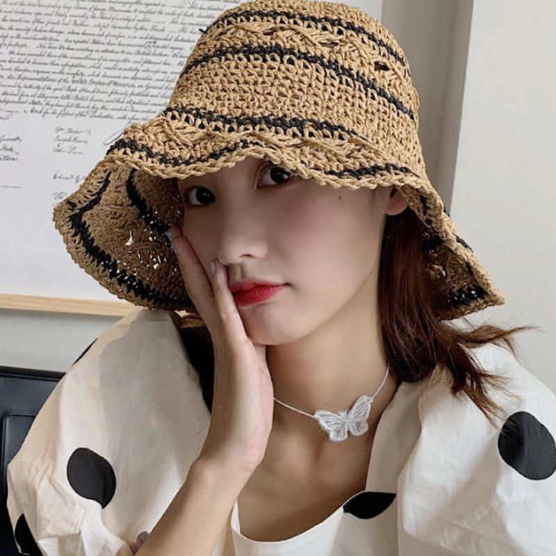 Women’s Foldable Striped Geome – обзор и цена Bucket Hat Straw