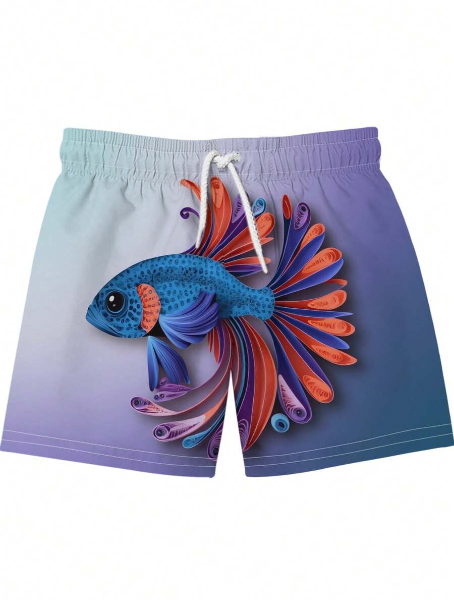 Gradient Purple Blue Swim Trun – обзор и цена Swim Trunk Quick Dry