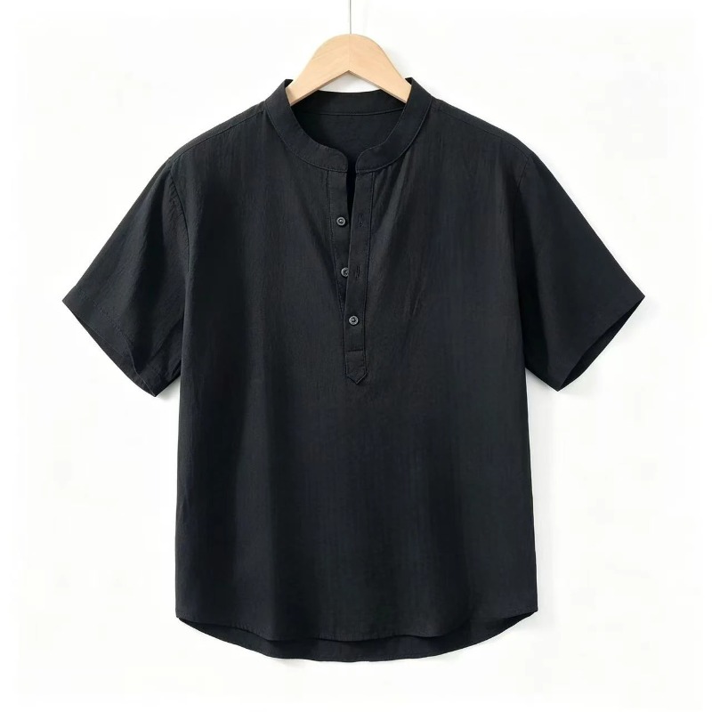 Summer Thin Short-sleeved Shir – обзор и цена Linen Shirt Breathable