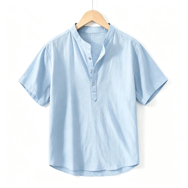 Summer Thin Short-sleeved Shir – обзор и цена Linen Shirt Breathable