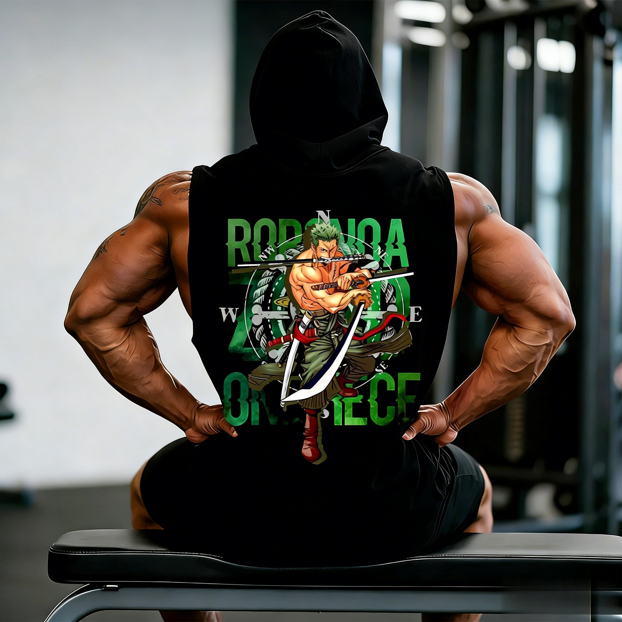 One Piece Zoro Roronoa Anime W – обзор и цена Tank Top Muscle