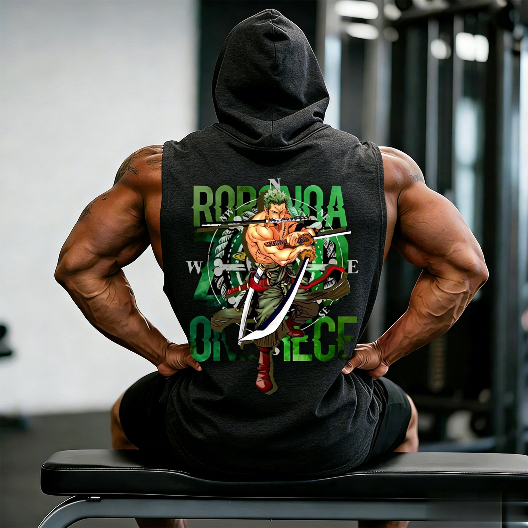 One Piece Zoro Roronoa Anime W – обзор и цена Tank Top Muscle