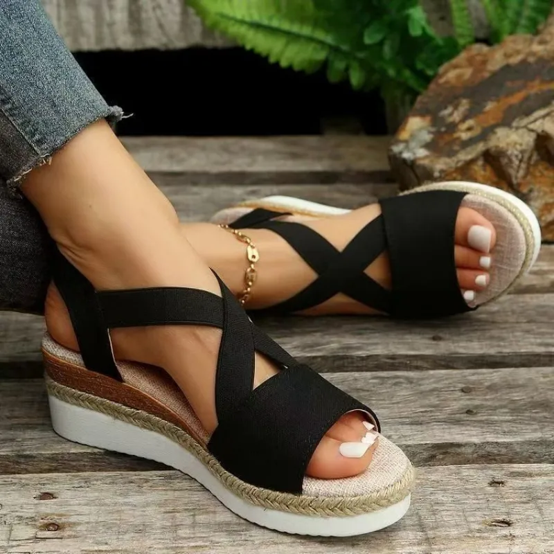 Women's Platform Wedge Sandals – обзор и цена Espadrille Slip On