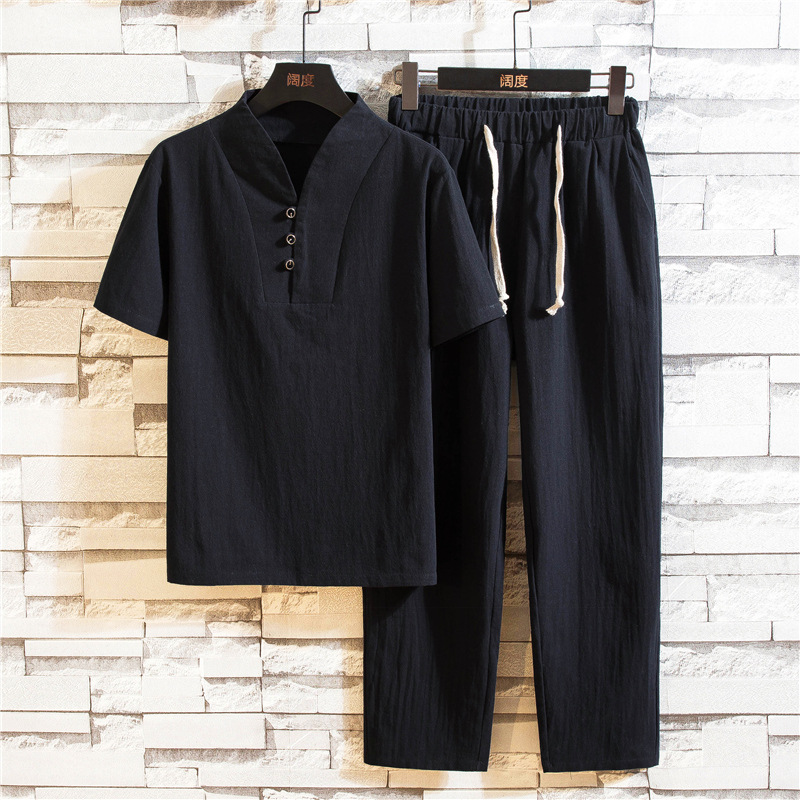 Men's Summer Cotton Linen Shor – обзор и цена Linen Shirt Breathable