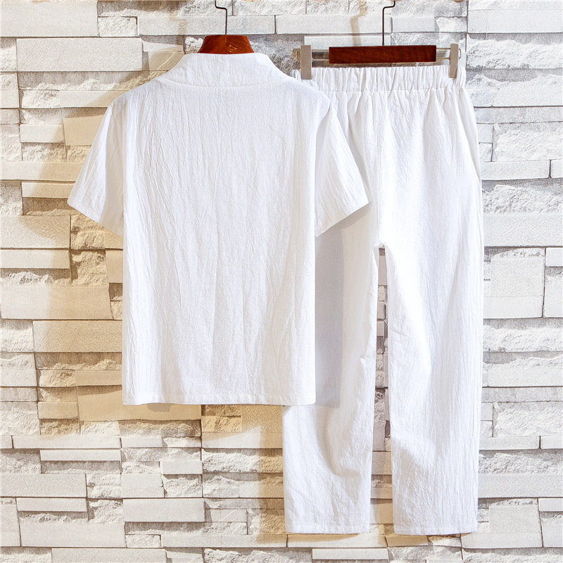 Men's Summer Cotton Linen Shor – обзор и цена Linen Shirt Breathable