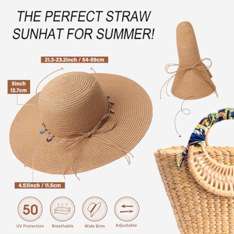 Trifabricy Beach Sun Straw Hat – обзор и цена Packable Hat Nylon