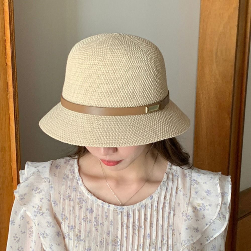 Korean PU Leather Belt Women S – обзор и цена Bucket Hat Straw