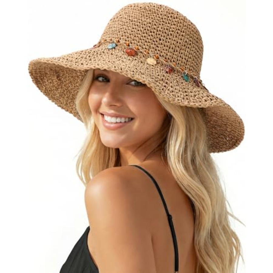 Beach Sun Hats for Women, Stra – обзор и цена Packable Hat Nylon