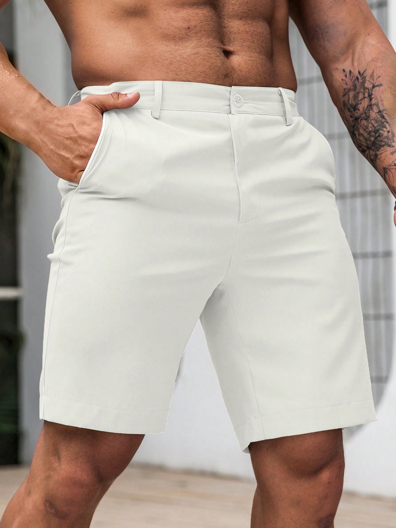 Men's Solid Chino Casual Short – обзор и цена Shorts Chino Slim