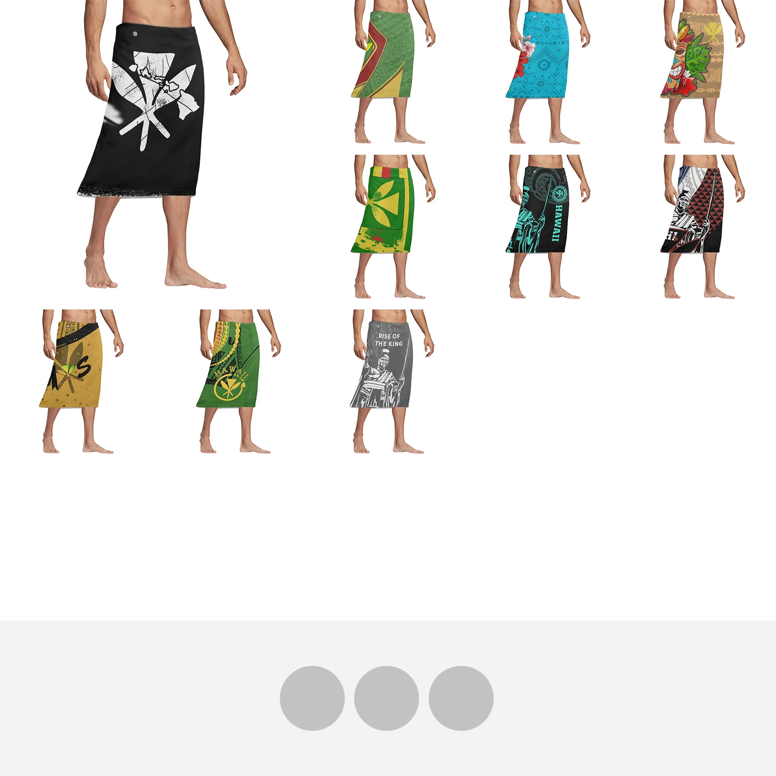 Polynesian Tribal Tattoo Print – обзор и цена Sarong Men Wrap