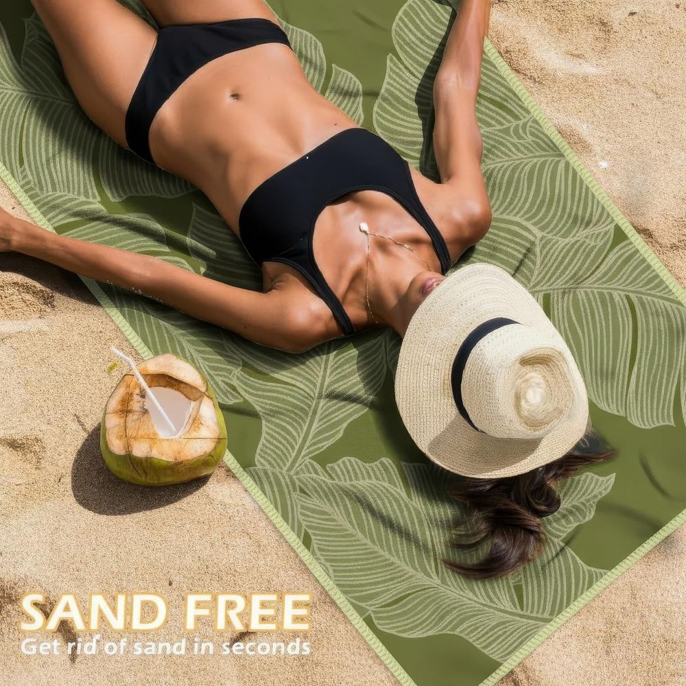 Large Quick-Dry Sand-Free Beac – обзор и цена Beach Towel Large