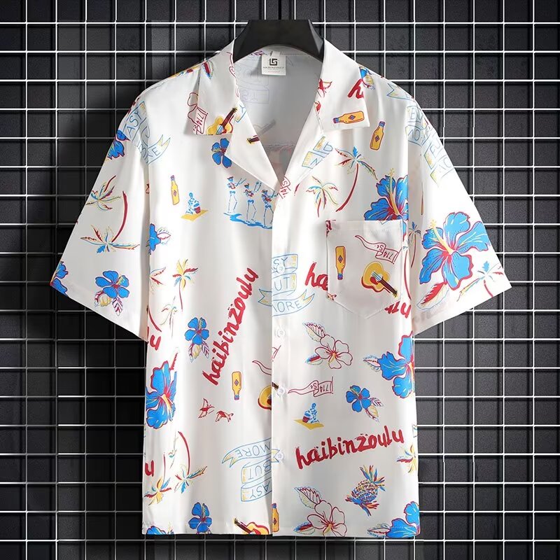 Resort Casual Short-Sleeved Sh – обзор и цена Resort Shirt Floral
