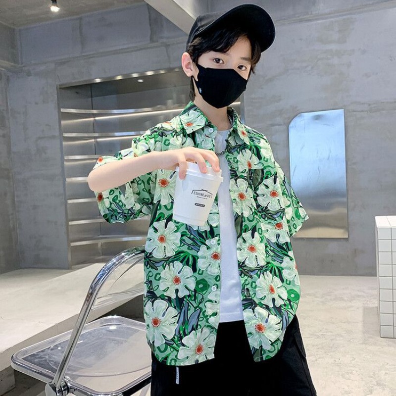 Boys' Floral Shirt Summer Set  – обзор и цена Resort Shirt Floral