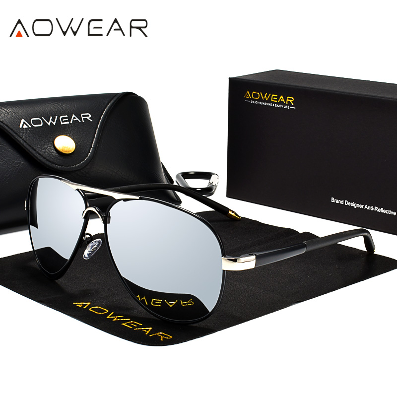 AOWEAR Men's Aviation Sunglass – обзор и цена Sunglasses Aviator Polarized