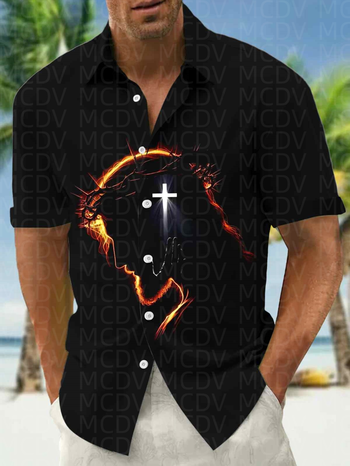 Insects Pattern Men's Hawaiian – обзор и цена Shirt Camp Collar