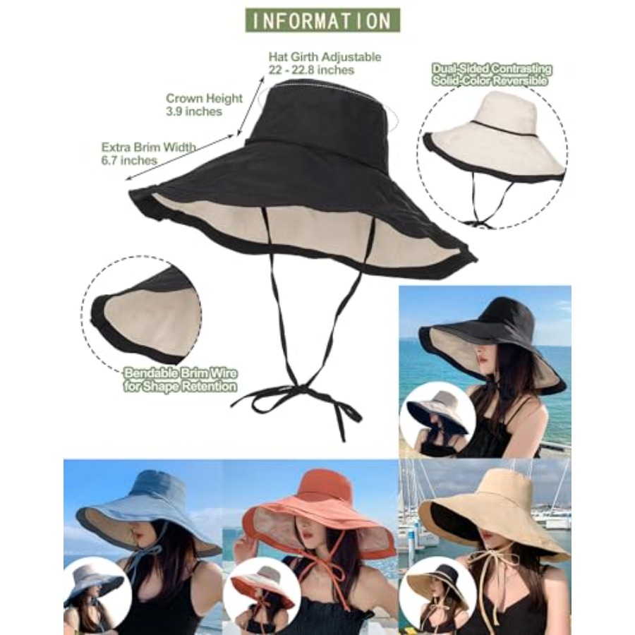 Extra Wide-Brim Sun Hats Women – обзор и цена Packable Hat Nylon