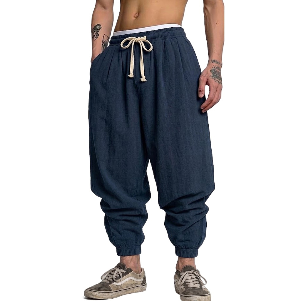 Korean Cotton Linen Trousers A – обзор и цена Short Linen Drawstring