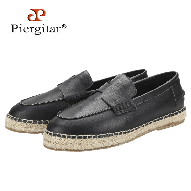Piegitar Black Genuine Leather – обзор и цена Espadrille Slip On