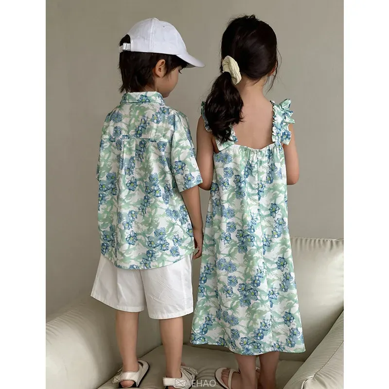 Look Boys Shirts Korean Childr – обзор и цена Resort Shirt Floral