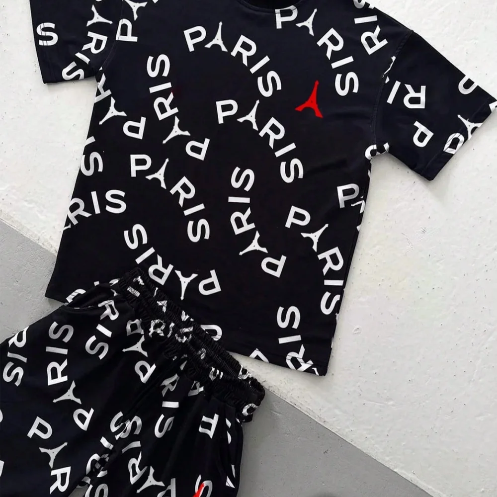 Men Letter Print Round Neck Sh – обзор и цена Tee Graphic Print