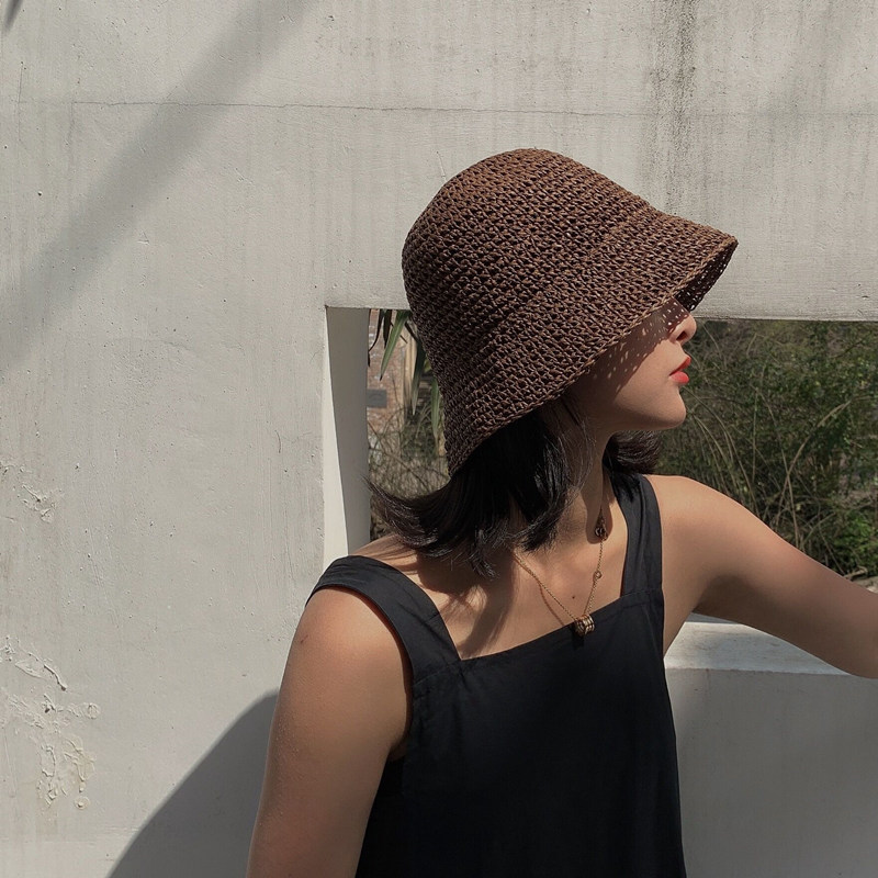 Foldable Handmade Woven Bucket – обзор и цена Bucket Hat Straw