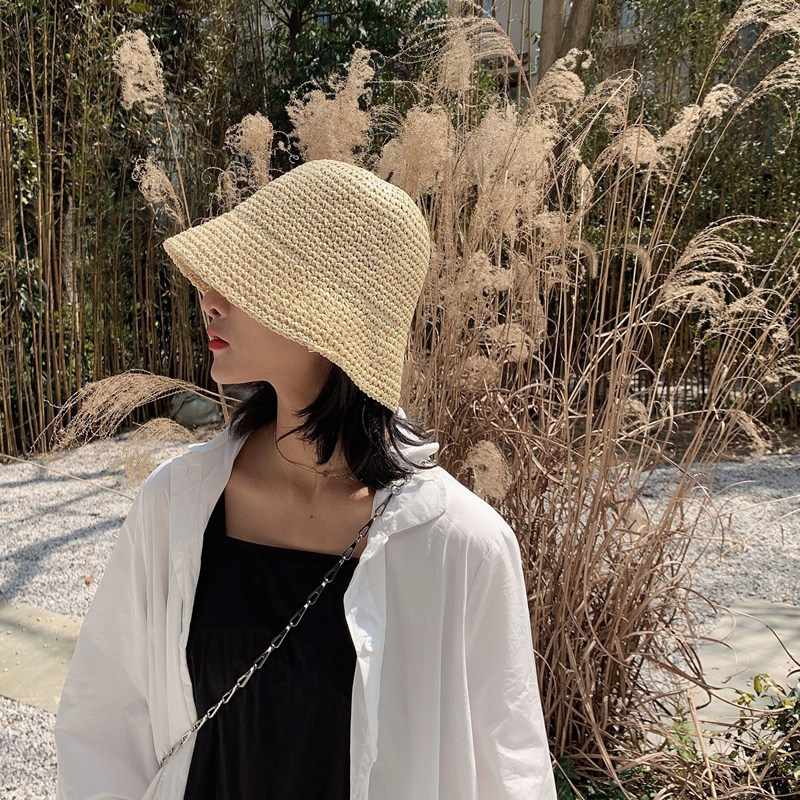 Foldable Handmade Woven Bucket – обзор и цена Bucket Hat Straw