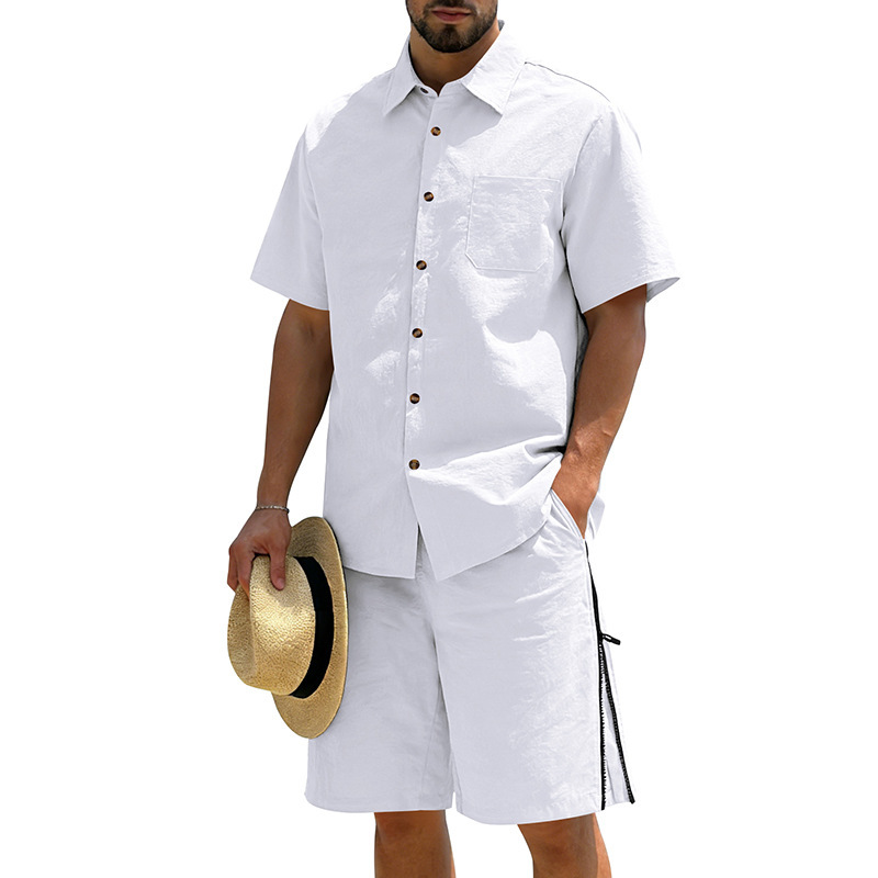 Men's Casual Cotton Linen 2 Pi – обзор и цена Short Linen Drawstring
