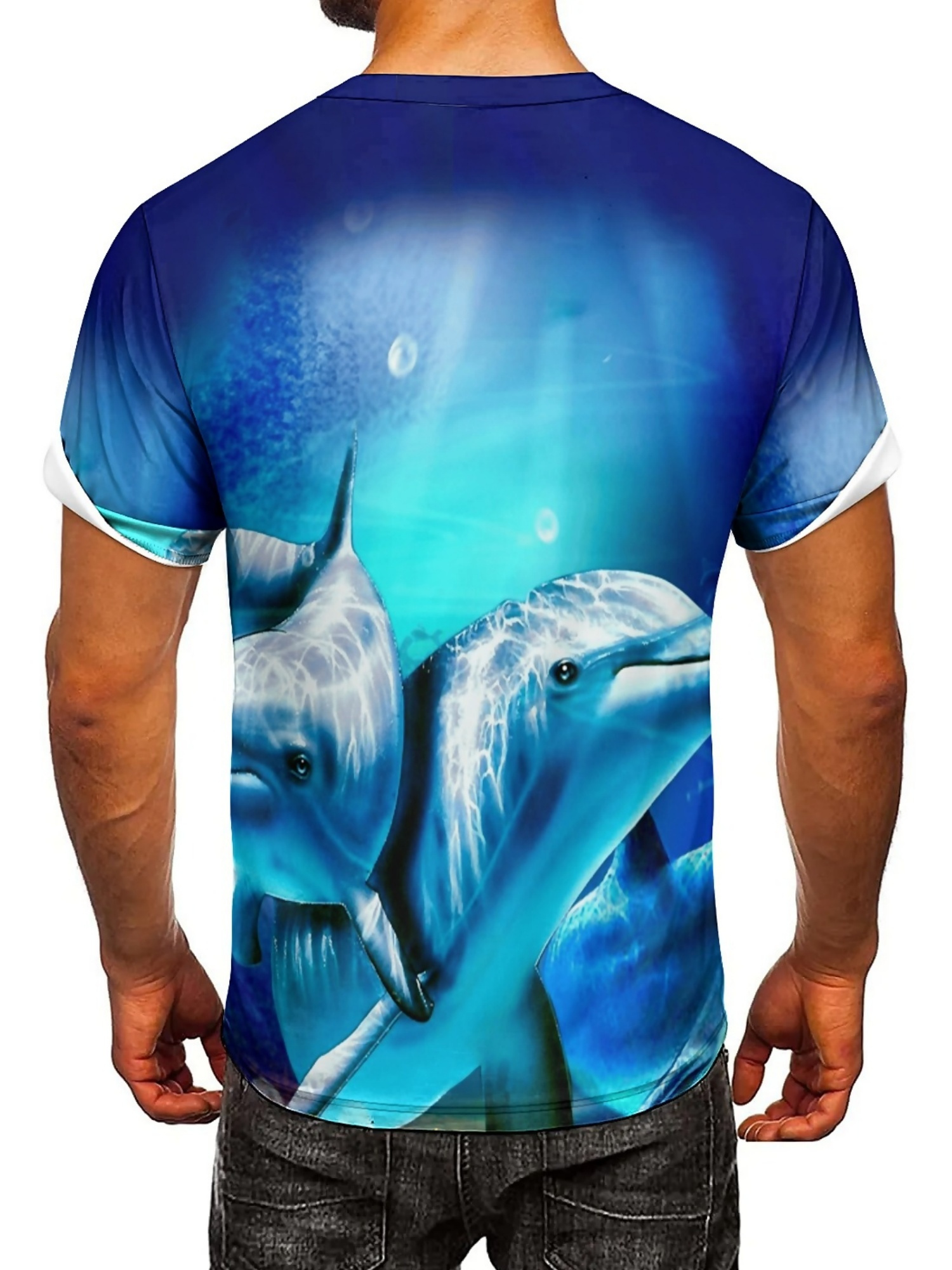 Men'S Ocean Animal Dolphin Pri – обзор и цена Tee Graphic Print