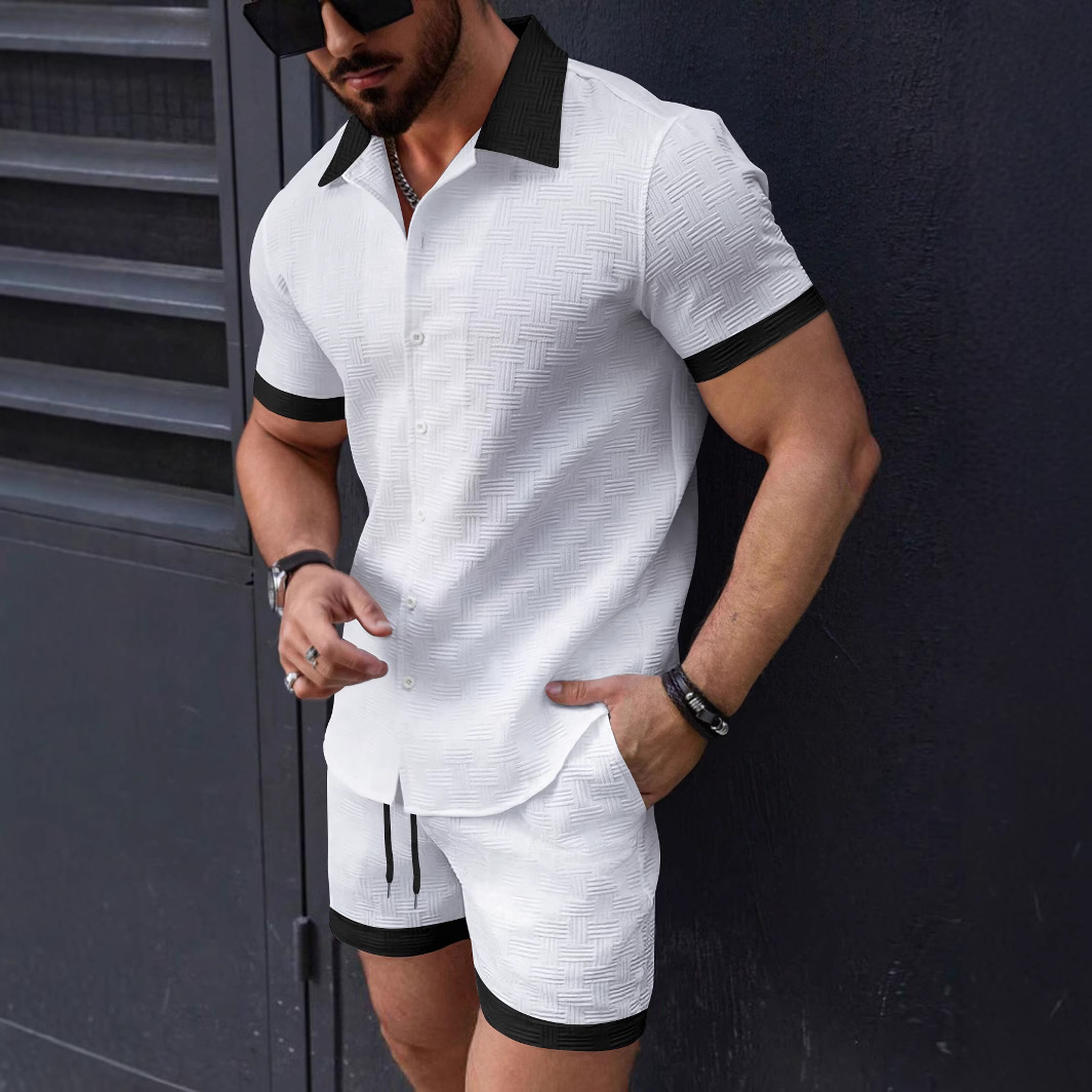 Matching Sets Trend Men Suit   – обзор и цена Short Linen Drawstring