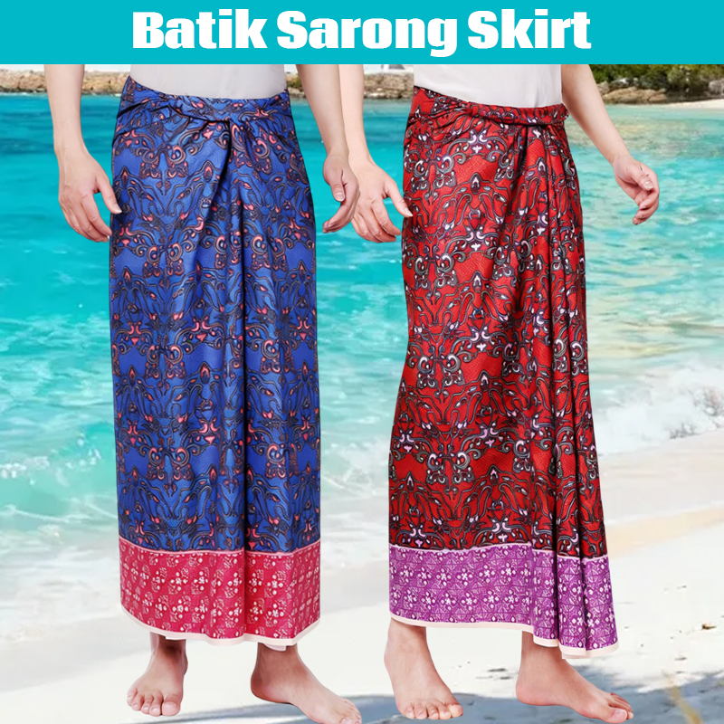 Men Women Batik Sarong Skirt E – обзор и цена Sarong Men Wrap