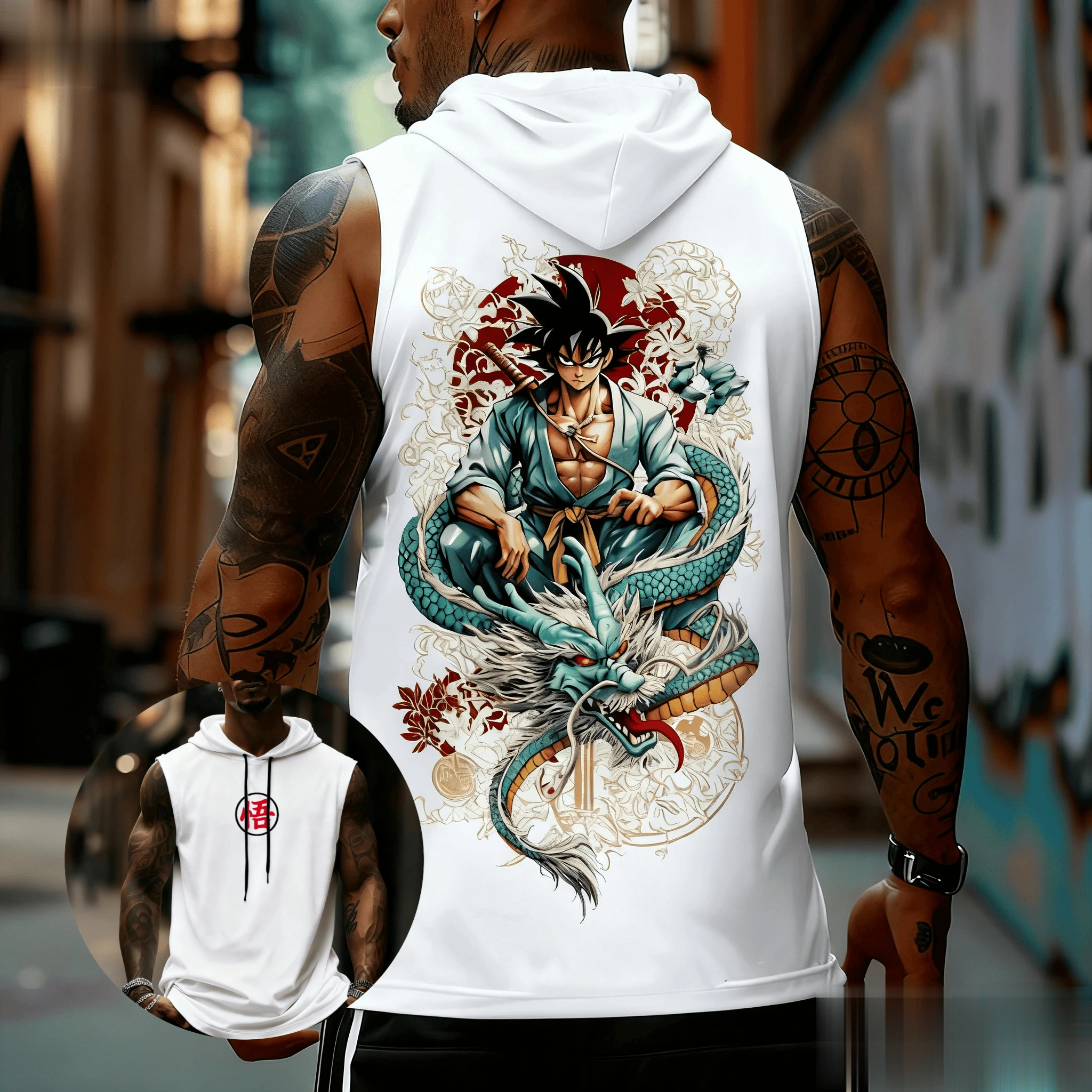 Dragon Ball Goku Anime Men Tan – обзор и цена Tank Top Muscle