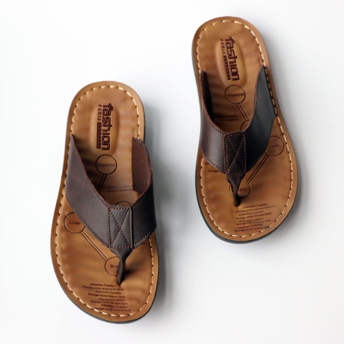 Summer Shoes Men Slippers Genu – обзор и цена Flip Flop Leather Men