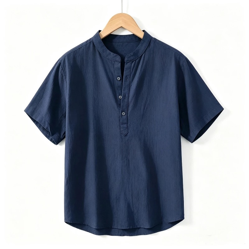 Men Cotton Linen Short-Sleeve  – обзор и цена Linen Shirt Breathable