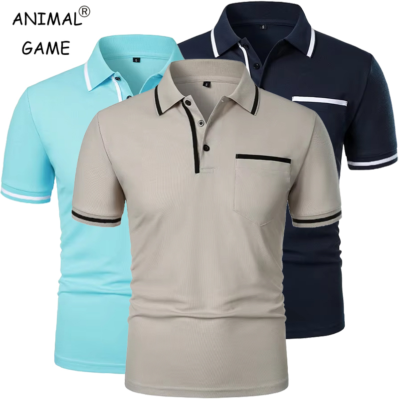 Summer Men's Short Sleeve Brea – обзор и цена Polo Shirt Pique