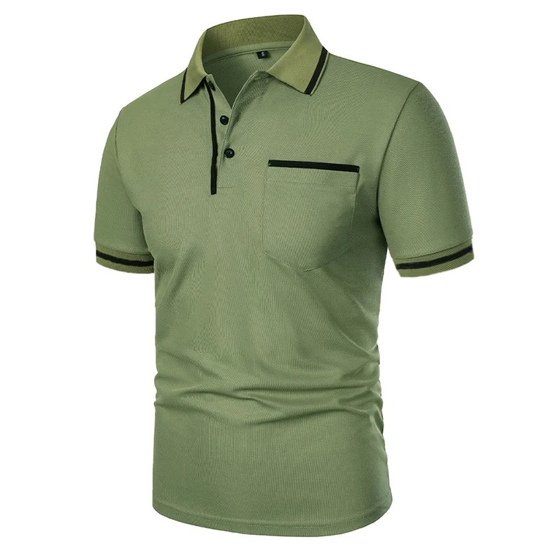 Summer Men's Short Sleeve Brea – обзор и цена Polo Shirt Pique