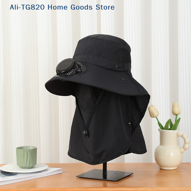 [TG820]Men Fan Hat With Solar  – обзор и цена Bucket Hat Straw