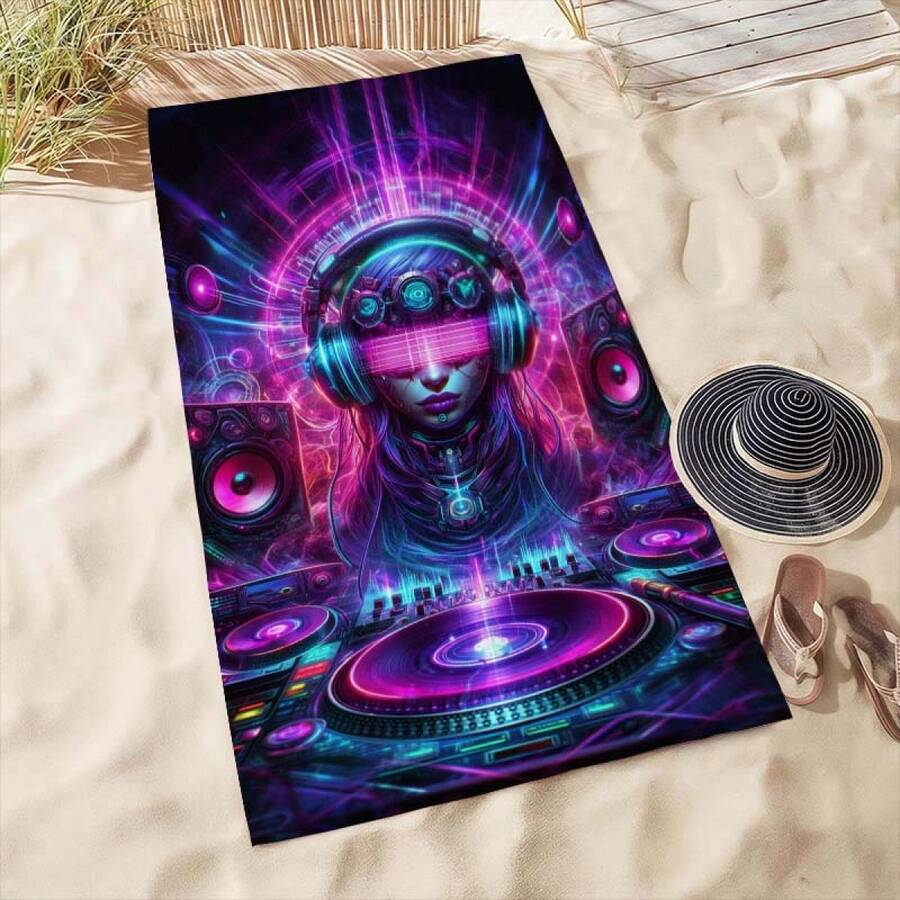 Extra Large Cyberpunk DJ Patte – обзор и цена Beach Towel Large