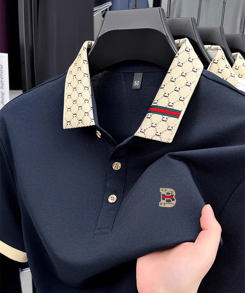 Luxury brand B letter embossed – обзор и цена Polo Shirt Pique