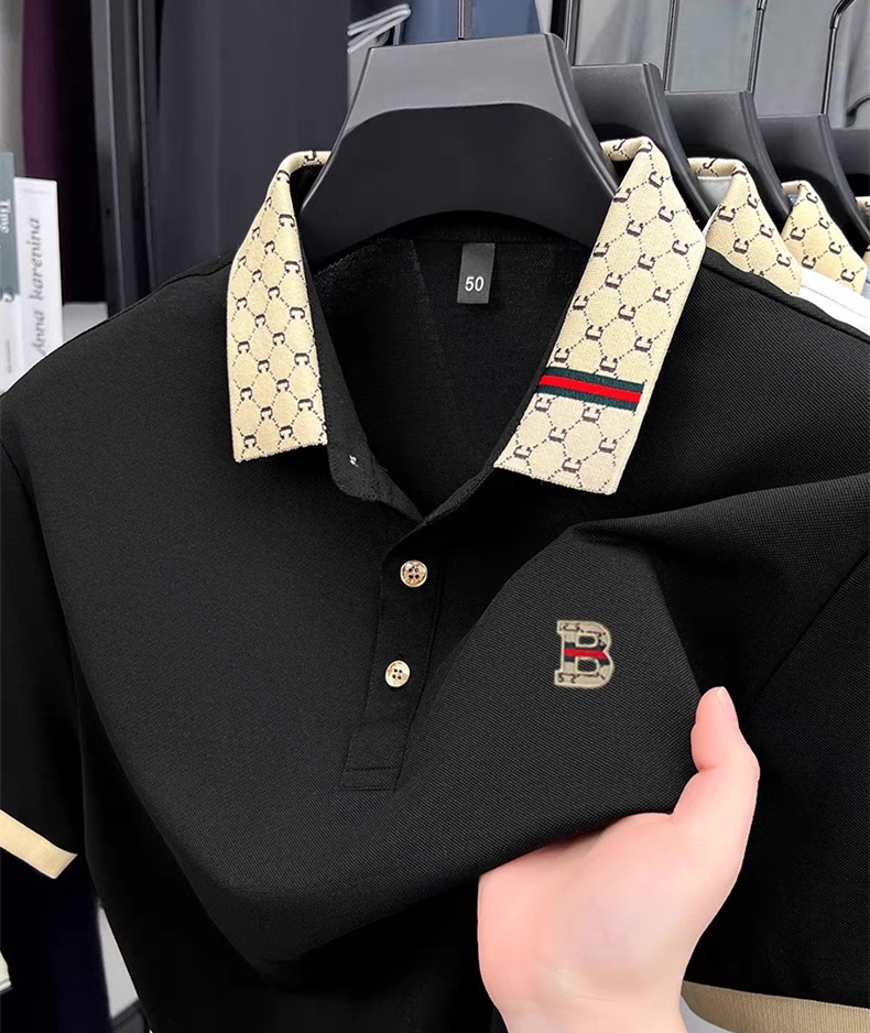 Luxury brand B letter embossed – обзор и цена Polo Shirt Pique