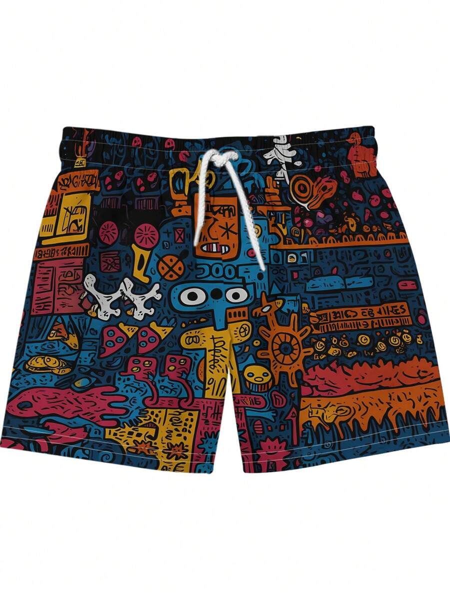 Mens Beach Shorts 3D Digital P – обзор и цена Swim Trunk Quick Dry