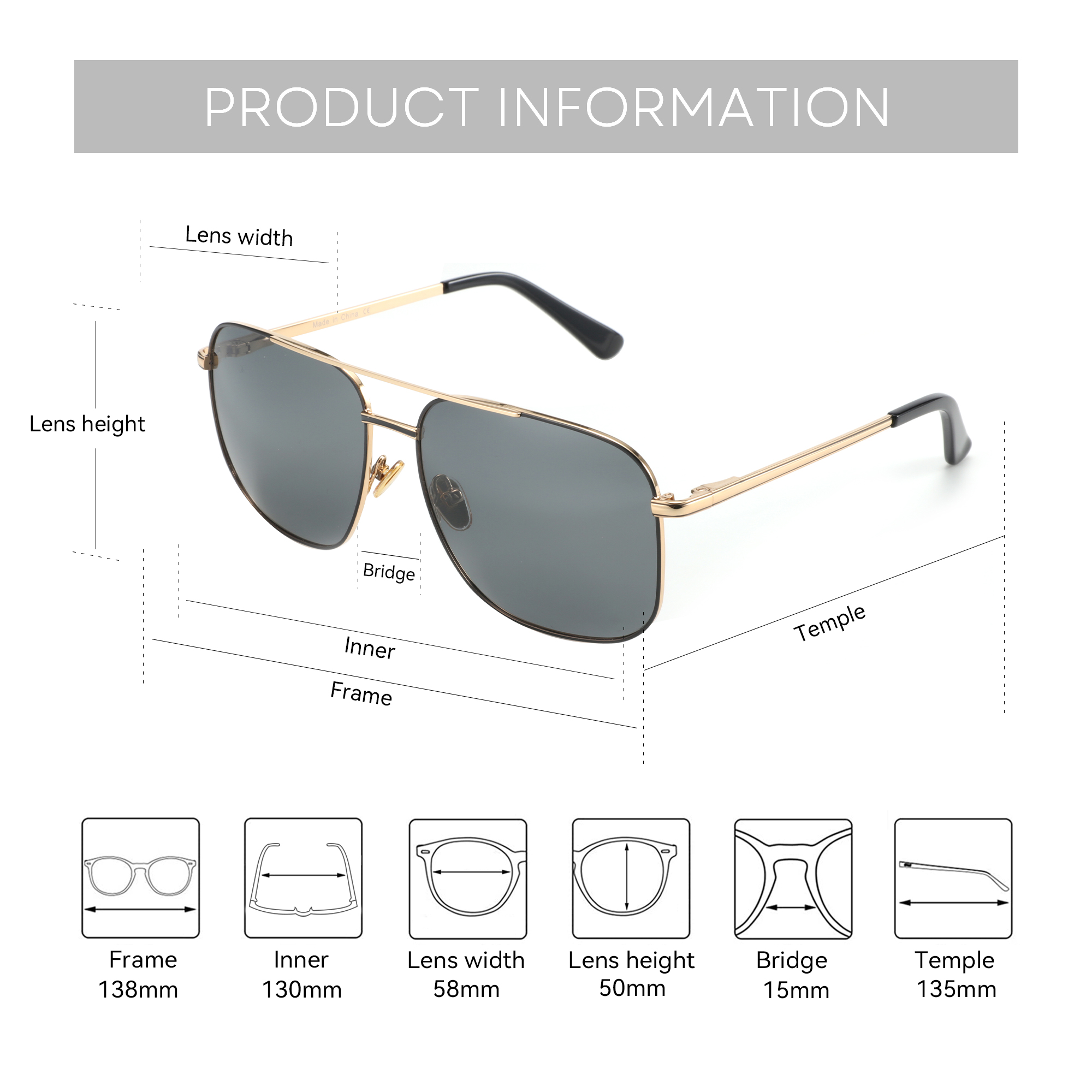 BLUEMOKY Aviator Polarized Pre – обзор и цена Sunglasses Aviator Polarized