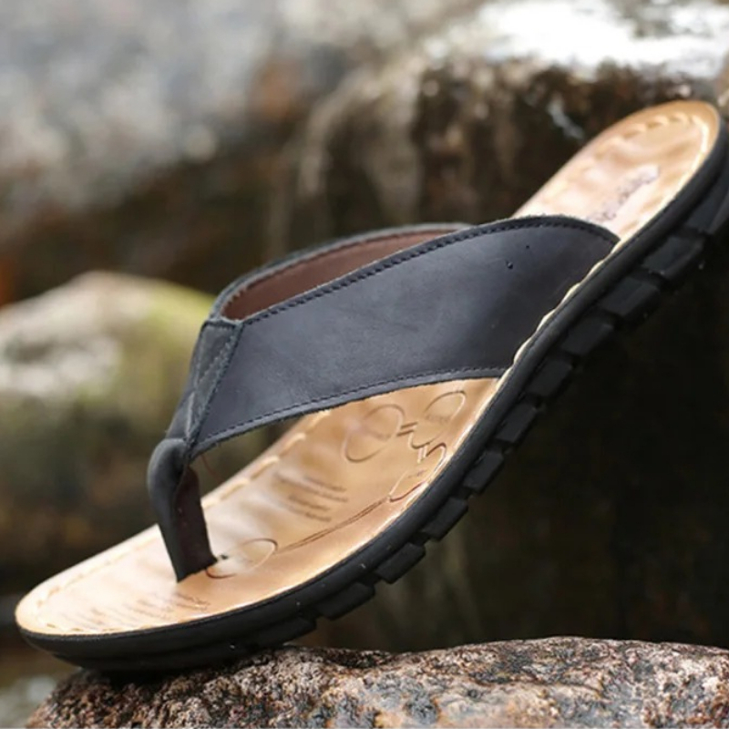 Roma Retro Man Slipper Solid C – обзор и цена Flip Flop Leather Men